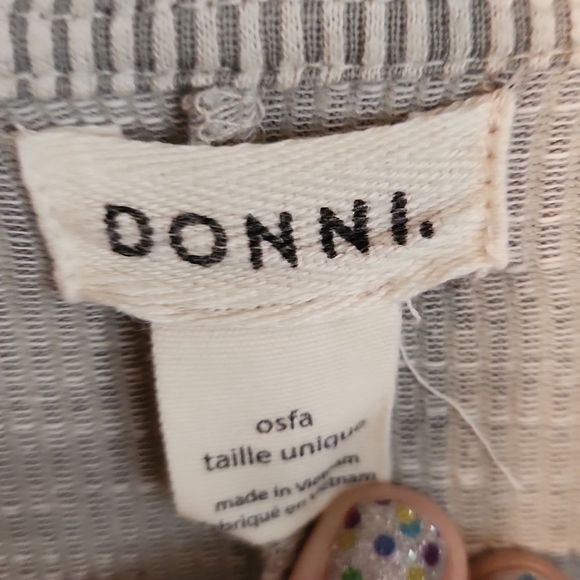 💐 Donni Ribbed Sweater Coat Size 0-16 Beige - Picture 8 of 9